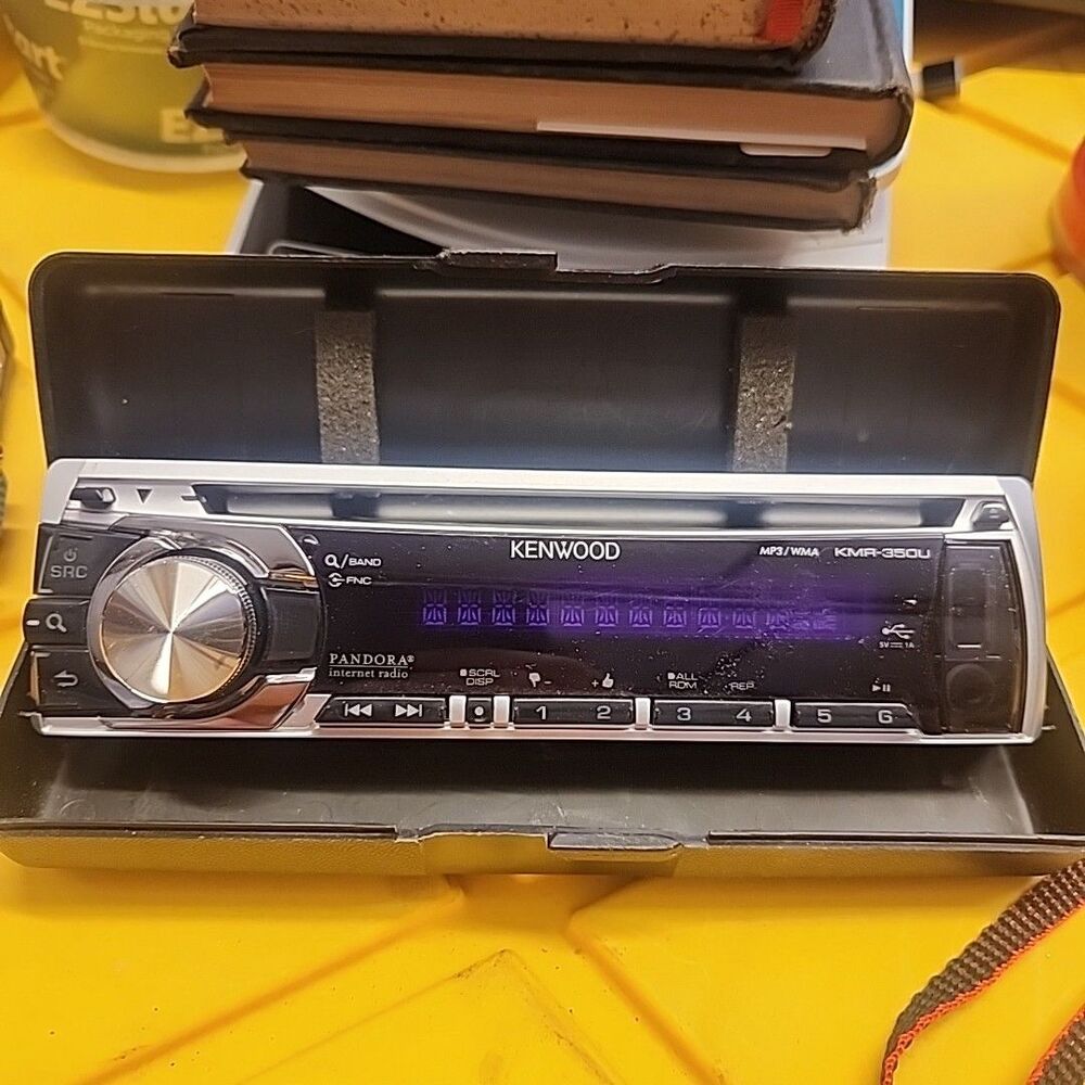 Kenwood KMR-350U Marine CD Receiver w/ USB Interface Boat Radio Faceplate Only